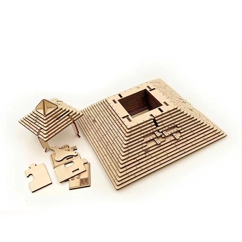Creative Gift Box Pyramid Puzzle Mechanism Box Level 10 Hell Difficulty High IQ Puzzle Toy