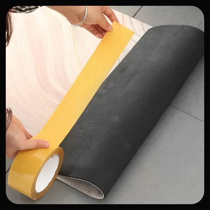 Double Sided Traceless Tapes High Viscosity Cloth Base Grid Waterproof Carpet Adhesive Fiber Gummed Tape Strong Sticky Strips