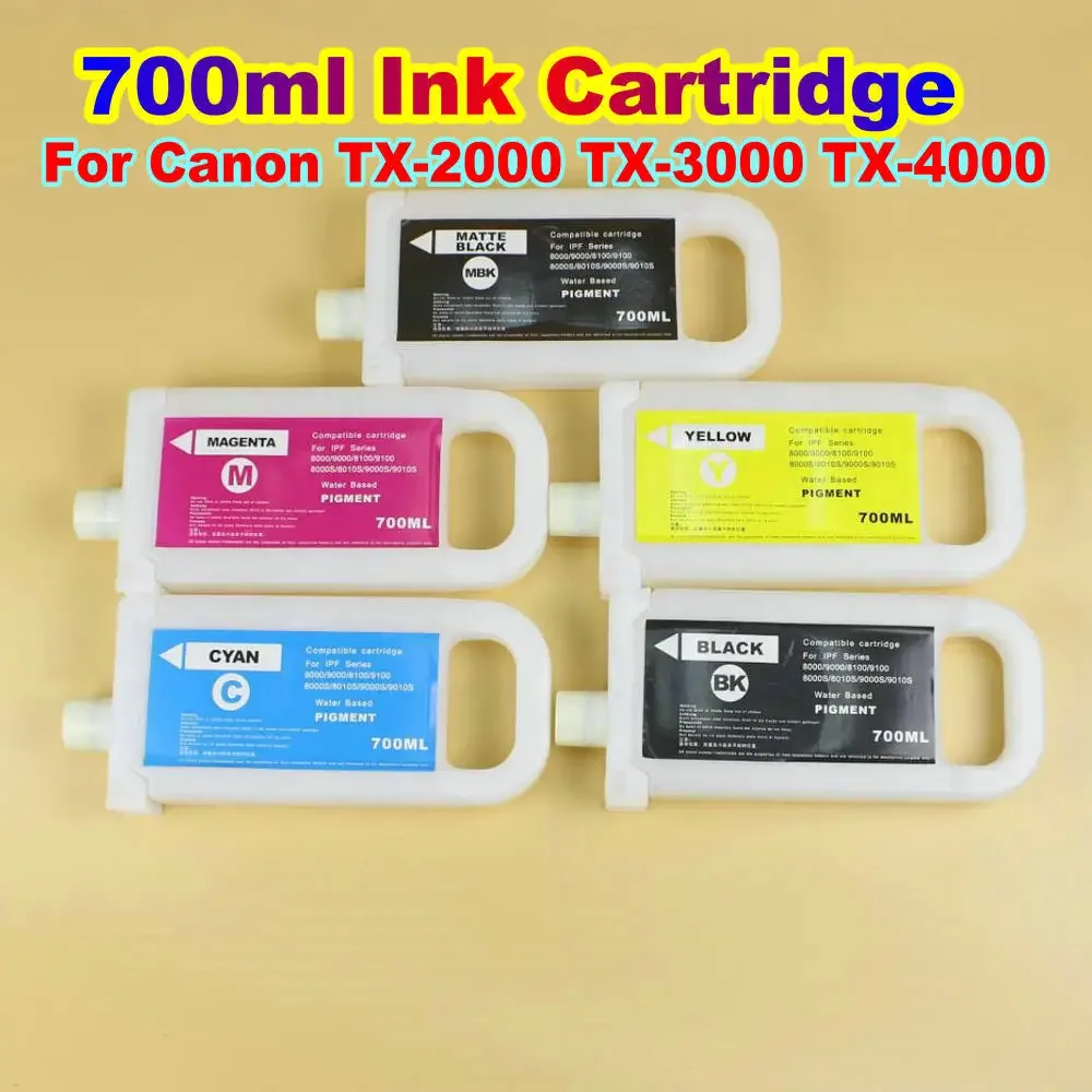 Printer Chip Model PFI-110 PFI-310 PFI-710 Ink Cartridge Kit No Chip For Canon TX-2000 TX-3000 TX-4000 For Ink Refill Cartridge