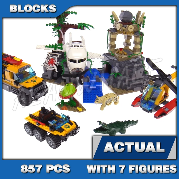 890pcs City Cop Station Control Tower Garage Car Helicopter Motorbike 10424 Building Blocks Set Bricks Compatible with Model