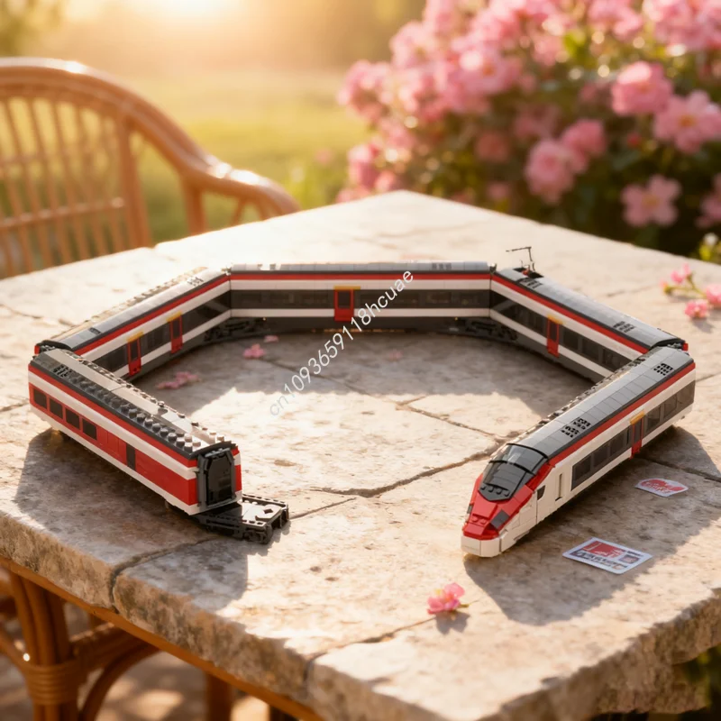 

4040pcs MOC RABe Giruno Trained Model Building Blocks Construction Assemble Christmas Gifts DIY Creative Idea Education Toy Kids