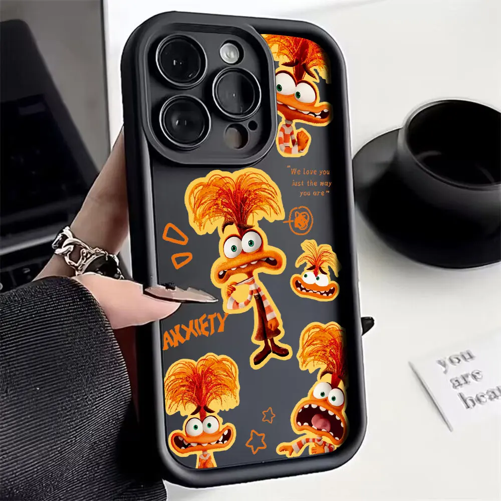 Inside Out Disney Cartoon  Phone Case For Xiaomi Redmi K40 K50 A1 A3 Note 8 9 10 11 12 12S 13 Pro Plus 4G 5G Soft TPU Back Cover