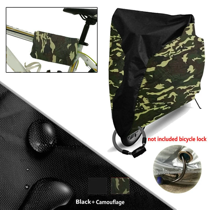 Bike Cover Heavy Duty Waterproof Bicycle Sunshine Cover Storage For Electric Bike Mountain Bikes Beach Cruiser BMX Bikes