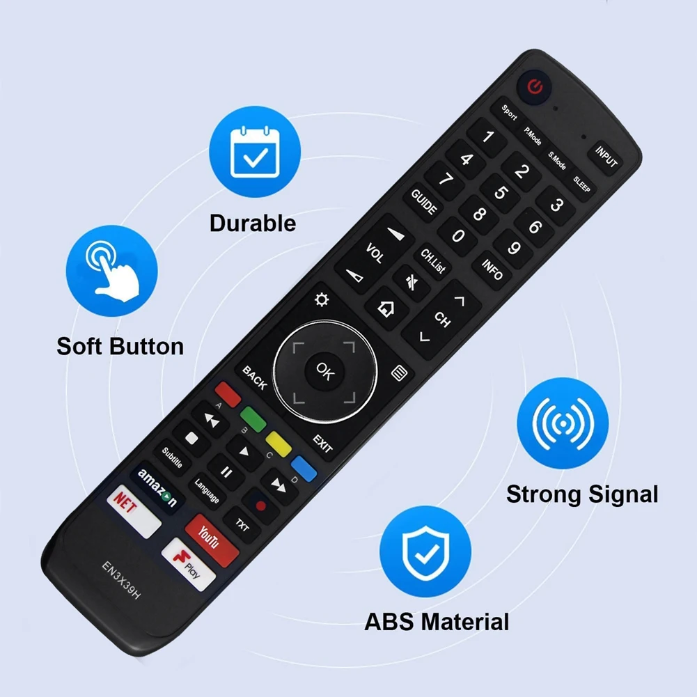 A69ZBG! EN3X39H Replaced Remote Control for TV H50U7AUK 50inch 55inch 65inch U7A
