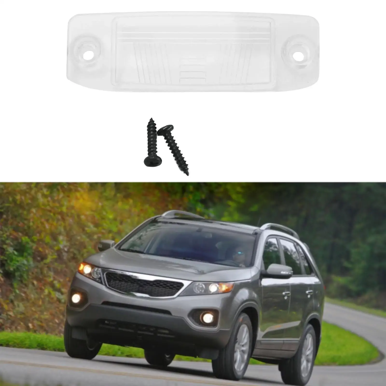 

Rear License Plate Lamp Cover Lens Clear 92510-2P000 for Kia Sorento 2011 to 2013 Automotive Accessories Replace Parts