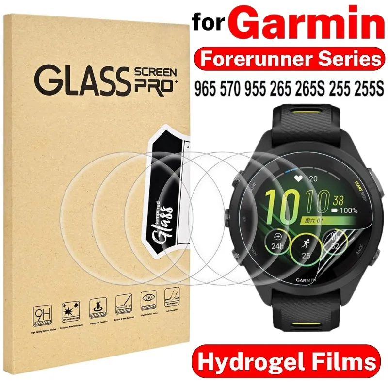 

1-5 шт. гидрогелевая защитная пленка для Garmin Forerunner 965 570 955 265 265S 255 255S HD Защитная пленка для экрана серии Forerunner