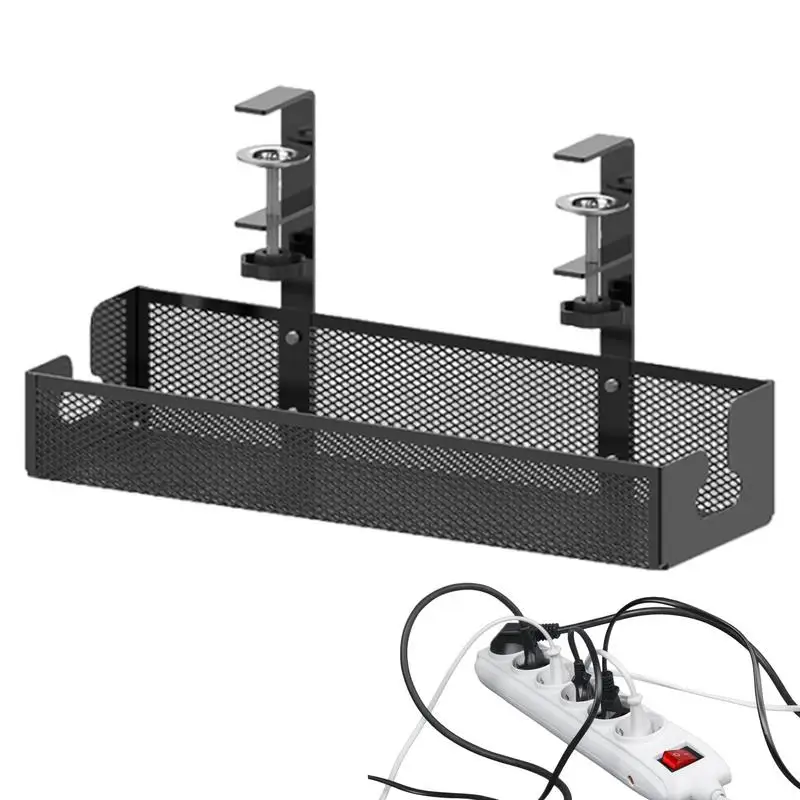 

Under Desk Cable Management Tray No Drill Setup Under Desk Cable Box Metal Mesh Cable Management Desk Wire Management High