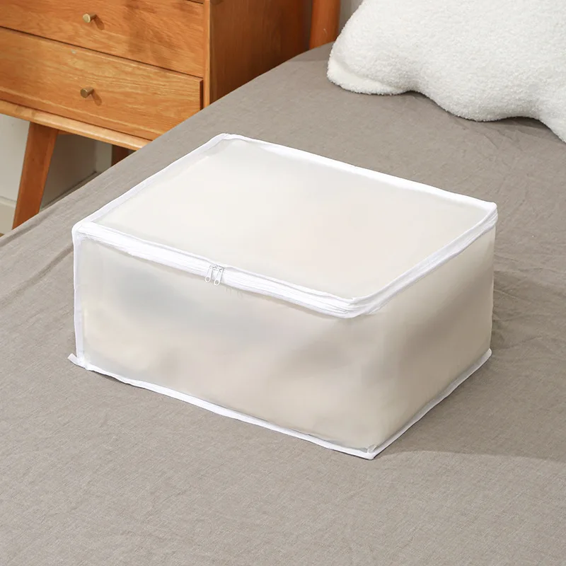 Quilt Clothes Organizer Clothes Storage Bag EVA Visible Clothes Quilt Storage Box Dust and Moisture Proof Luggage Packing Bag