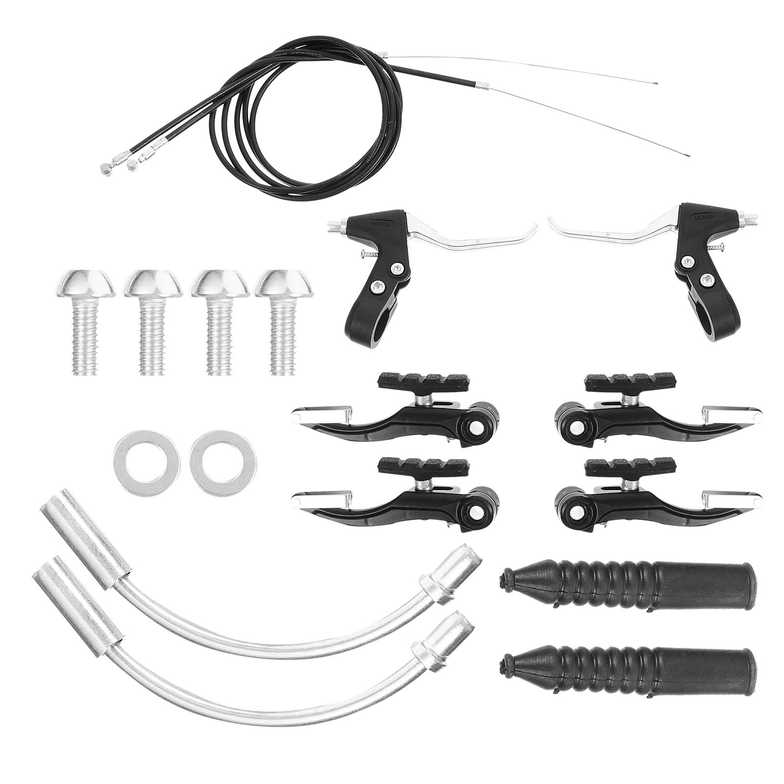 

1 set 2 Durable Bike Disc Brake Set Cables Easy Bike Set Installation Universal Brake Kit for Cycling