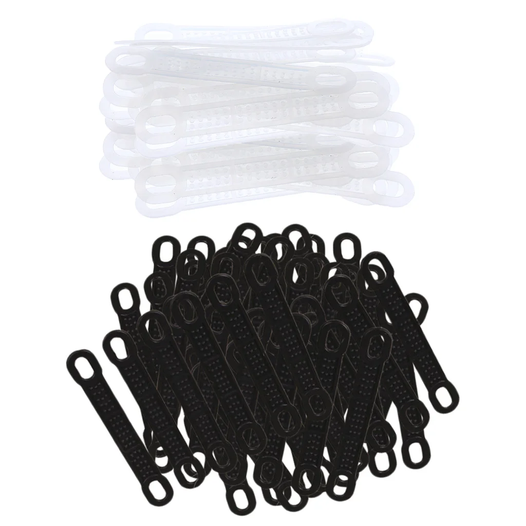 30Pcs Silicone Non-Slip Hanger Strips Clothing Shoulder Pad Stretchy Strip Clothes Rack Pad Windproof Clothe Hang Accessories