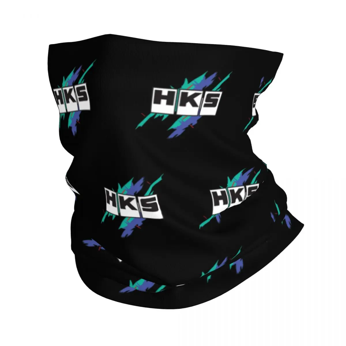 Vintage HKS Vaporwave Premium Bandana Neck Gaiter Printed Racing Drift Skyline Mask Scarf Multifunctional Balaclava Riding Adult