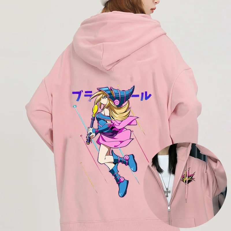 Anime Yugi Muto Atem Dark Magician Print Hoodies Couple student street sports casual Hoodies