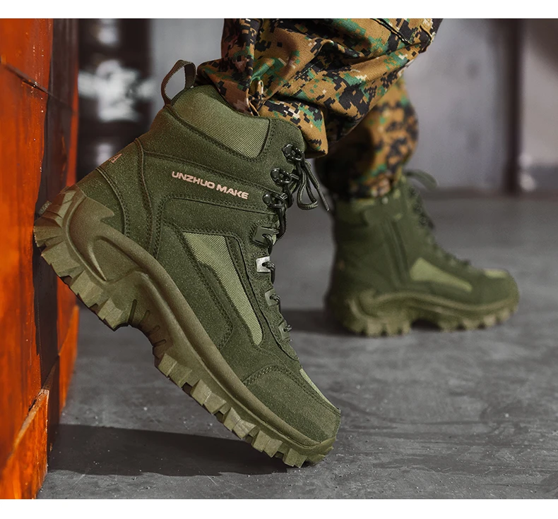 Neue männer Stiefel Taktische Schuhe Outdoor Turnschuhe Wanderschuhe Bergsteigen Walking Jogging Stiefeletten Botas Cuturno Masculinas – Detail 9