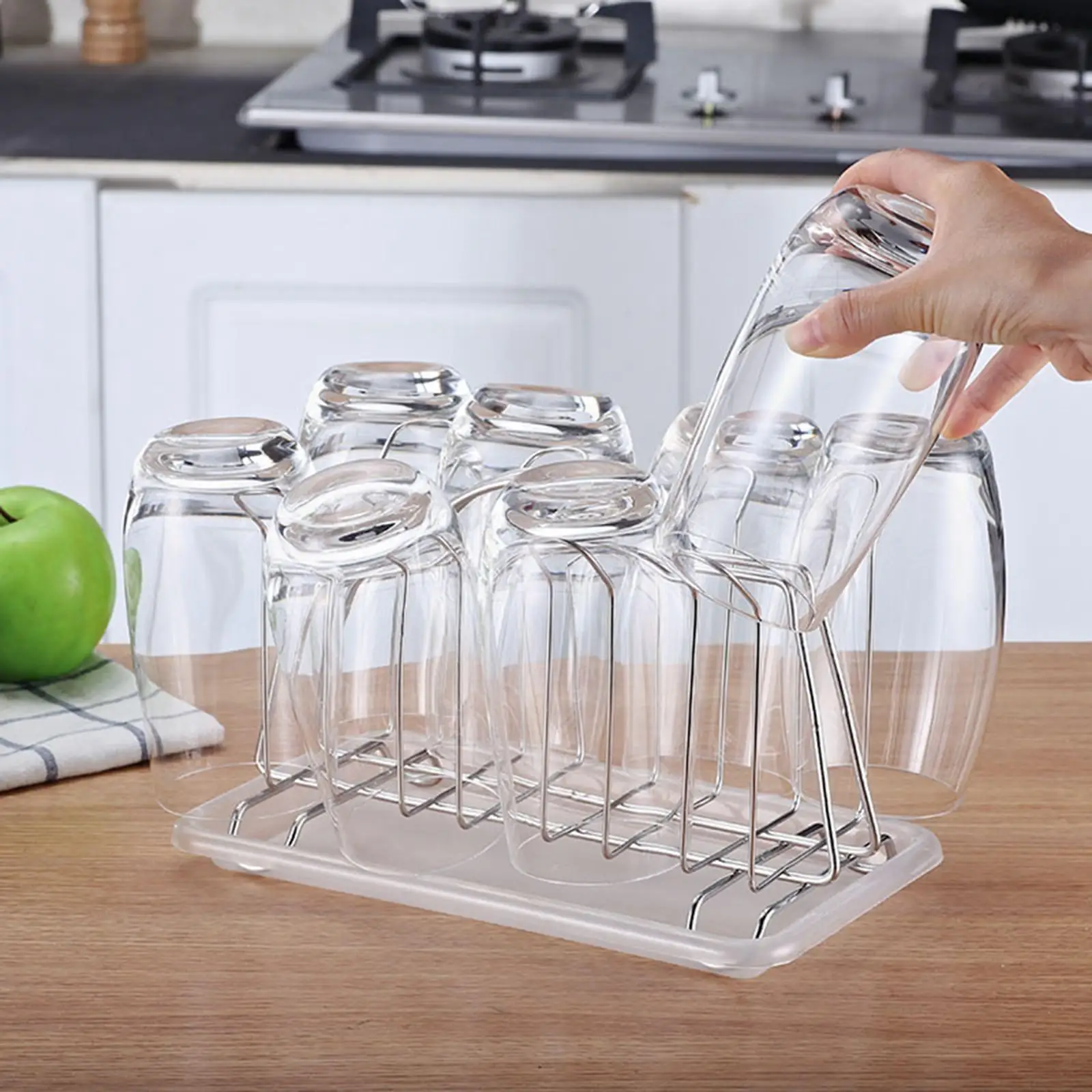 

Подставка для сушки чашек с 6-крючками, держатель для кофейной кружки для гостиной на столешнице