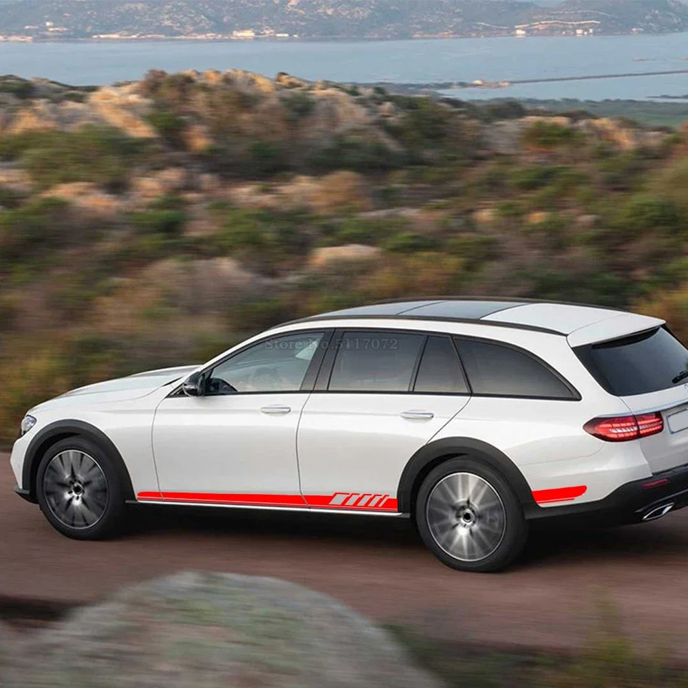 Для Mercedes Benz W212 E Class Edition 1 E63 E250 E200 E300 E350 E320 E350 E400 E500 E550 AMG Наклейка на боковую дверь автомобиля Спортивная наклейка