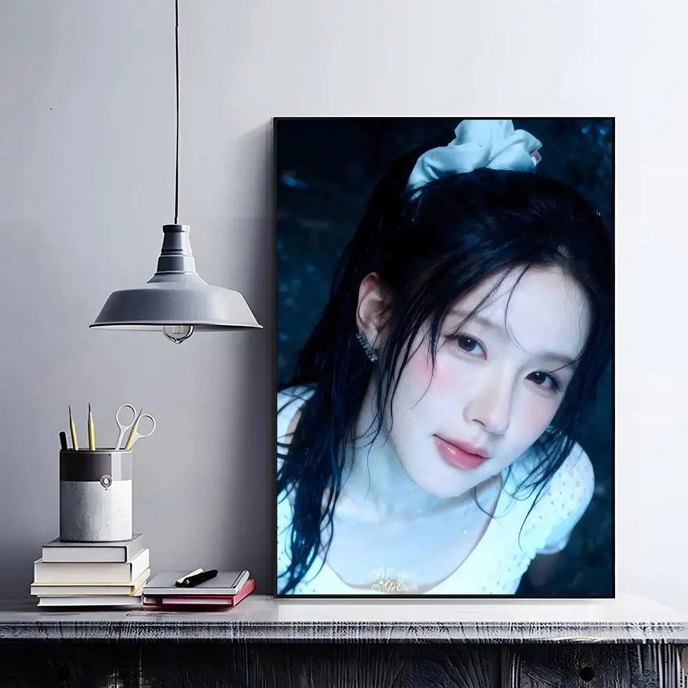 kpop female star canvas Cho Mi Yeon Poster Retro Kraft Paper Sticker DIY Room Bar Cafe Aesthetic Art Wall - view 5