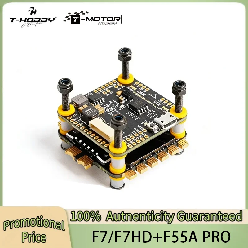 T Motor T-Hobby F7 HD Stack F722 BMI270 Flight Controller F55A Pro II 3 6S 4In1 BLHeli32 ESC for RC FPV Racing Drone