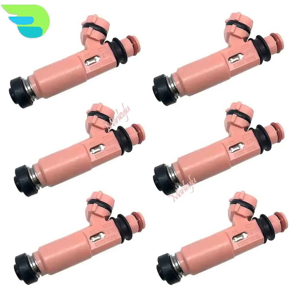 6pcs 23250-20030 23209-20030 2325020030 2320920030 Fuel Injector Nozzle For 2002-2008 Toyota For Lexus RX300 RX330 RX350