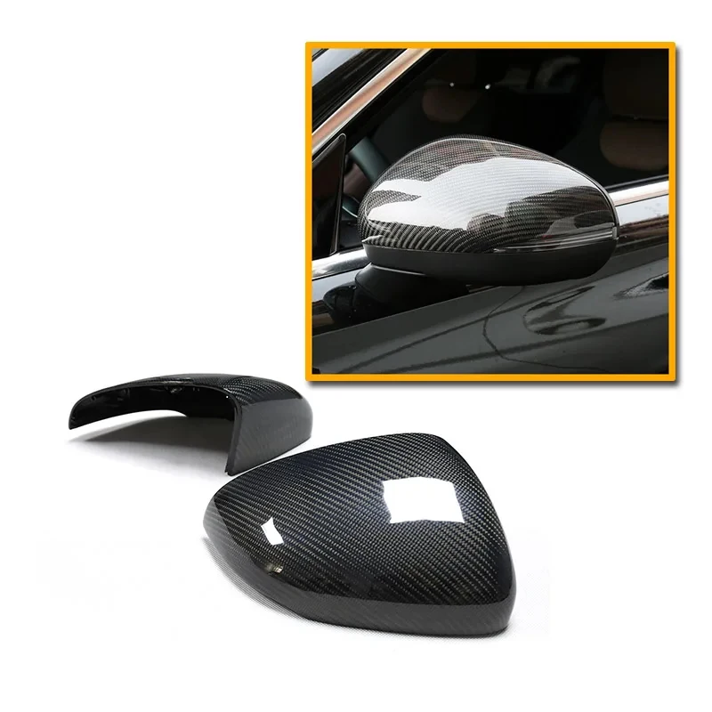 

Real Carbon Fiber Side Mirror Cover Replacement for Mercedes Benz A Class W177 2018-2020 A180 A200 Black Mirror Cap