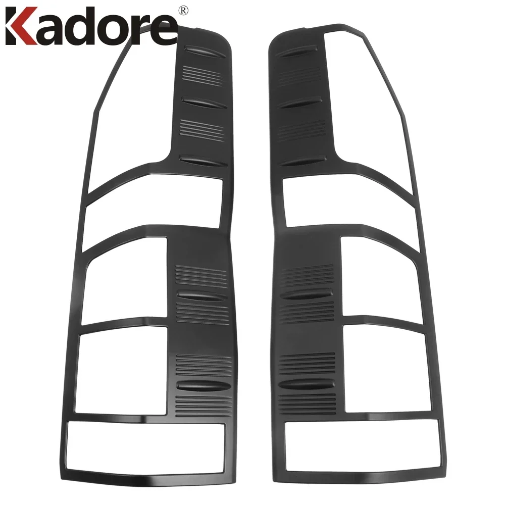 Tail Light Sticker Frame For Toyota HiAce Granvia Commuter 2019 2020 2021 2022 2023 2024 Black Rear Back Light Lamp Cover Trim