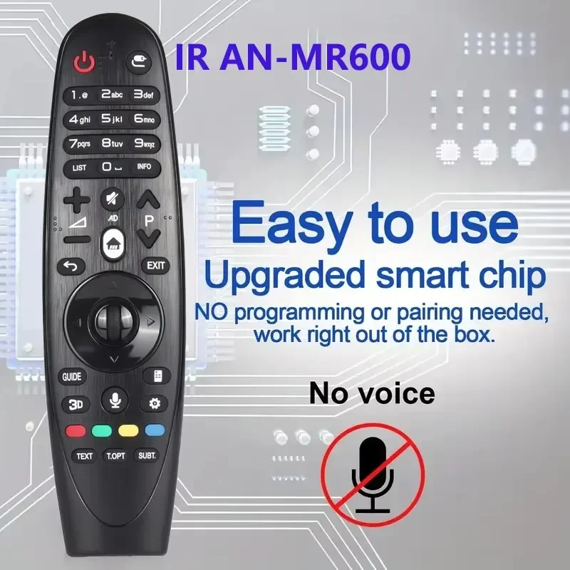 جهاز تحكم عن بعد جديد AN-MR600 لتلفزيون الذكي 43UF770T 49UF770T 55UF850T 60UF770V 65UF770T بدون صوت وظيفة المؤشر السحري