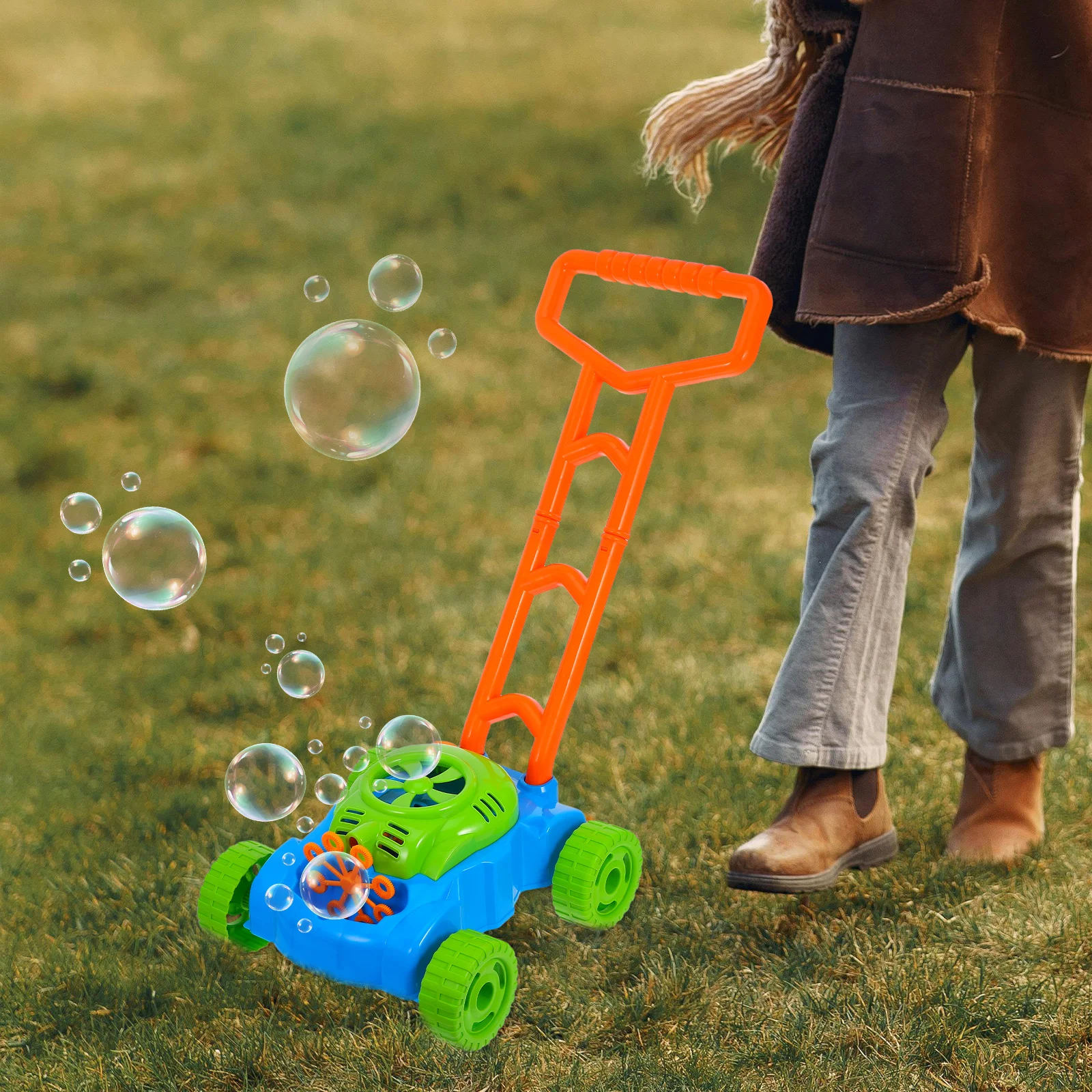 

Machine Bubble Blower Maker Kids Toy Electric Blowing ABS Child Lightweight Adorable Bubble Blower Fun