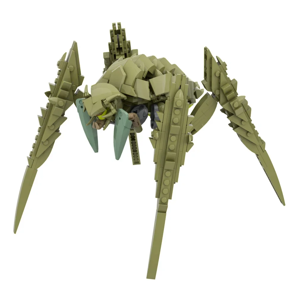 Gobricks MOC スパイダーモンスター胆汁タイタンビルディングブロックモデルメカ戦士ロボットレンガおもちゃハンドルブラケット組み立てキッズギフト