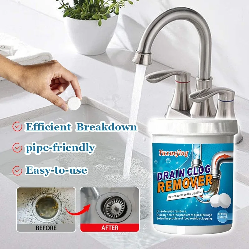 Pipeline unblocking effervescent tablets are gentle and will not damage the pipeline, eliminating odor blockages