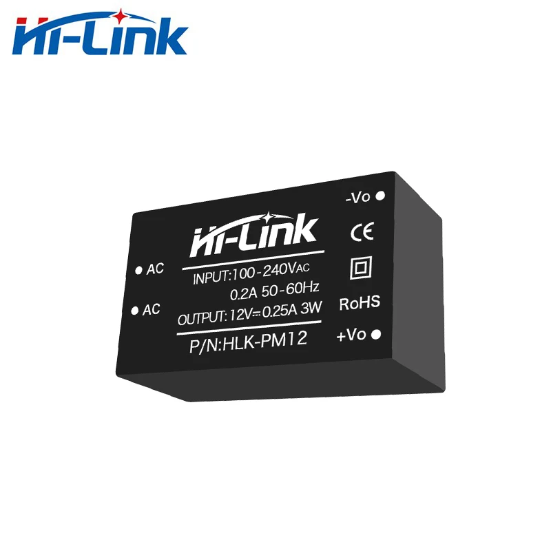 Imagem -03 - Power Supply Module High Efficiency Smart Home High Efficiency Hi-link Factory 3w 12v 2.5a Hlk-pm12 Hot Sale 50 Pcs Lot ac dc