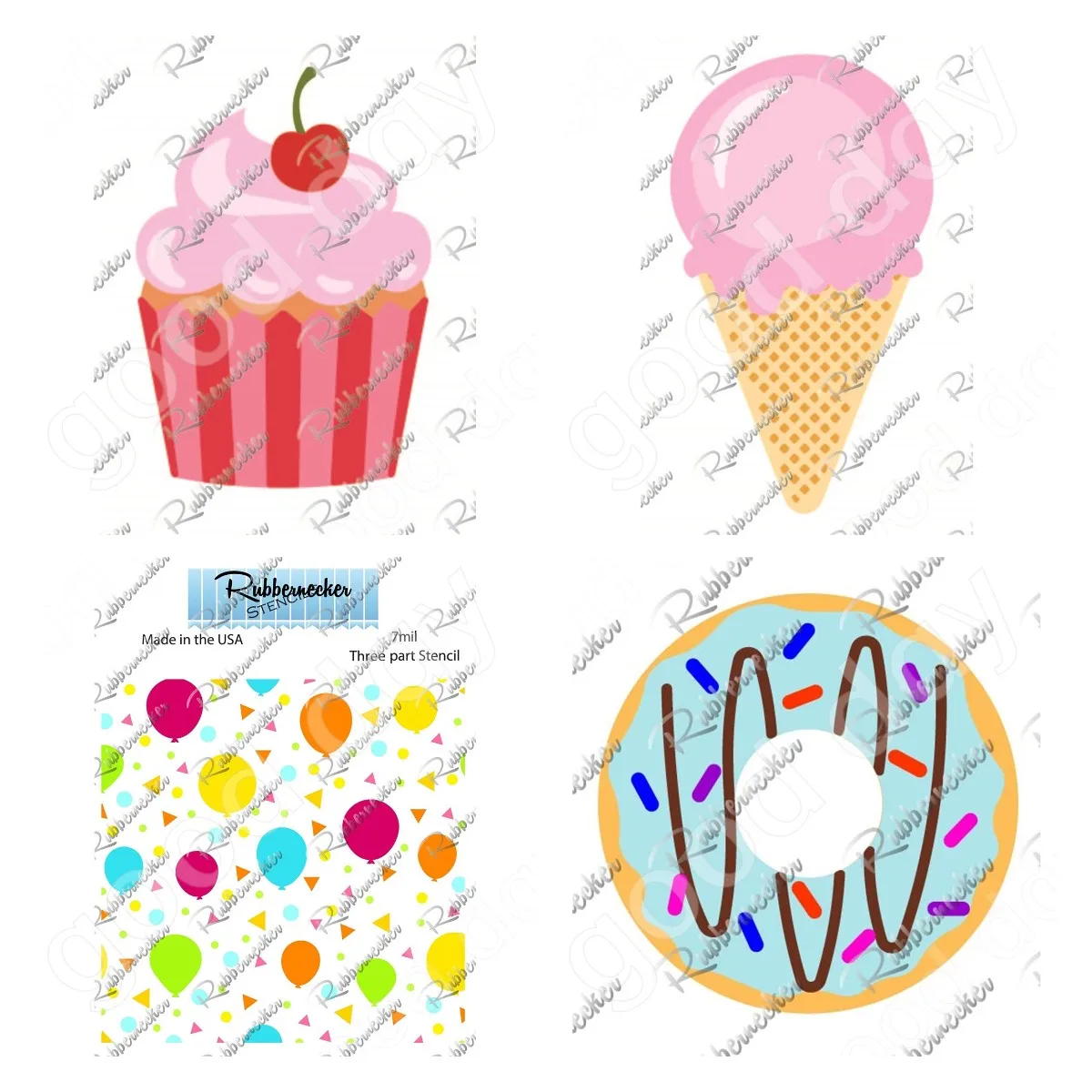 

Ice Cream Doughnuts Cutting Dies Stencil Scrapbook Diary Decoration Embossing Template Diy Greeting Card Handmade 2023 New