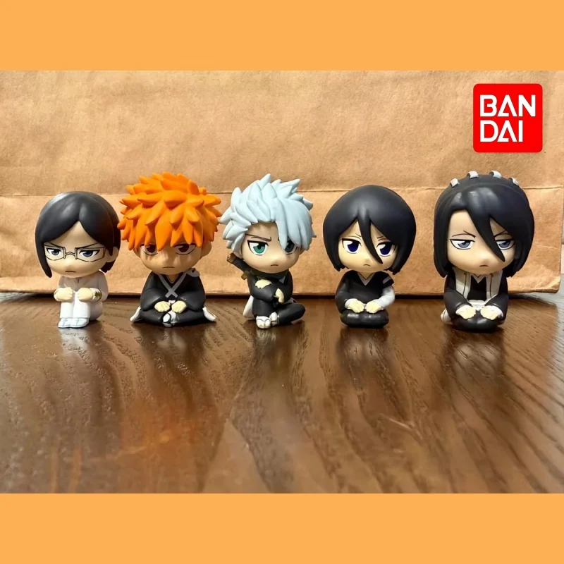 In Stock Offici Bandai Gashapon Bleach Thousand-Year Blood War Ichigo Kurosaki Waiting Pose Figure Desk Ornament Toy