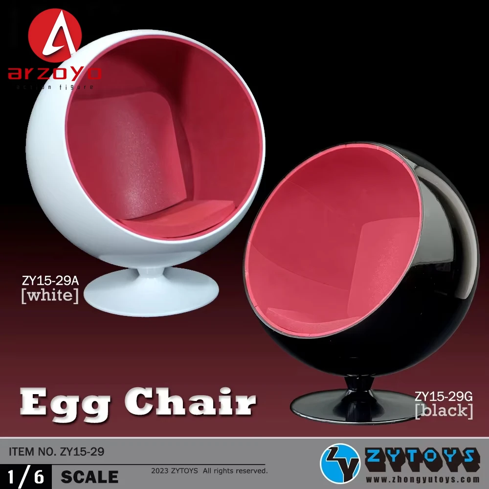 

ZYTOYS ZY15-29 1/6 Scale Rotatable Egg Chair Space Chair Soldier Scene Accessories Model Fit 12'' Action Figure Body Dolls
