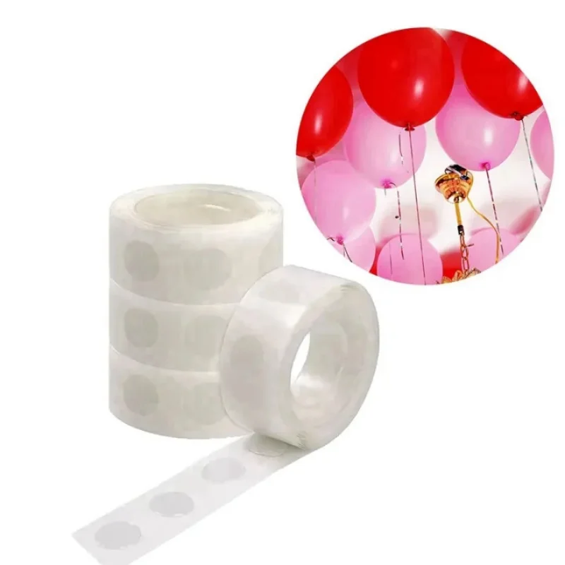 100 Dots Point Balloon Glue Removable Adhesive Dots Double Sided Dots of Glue Tape for Party Decoration Wax Base Holder Stand