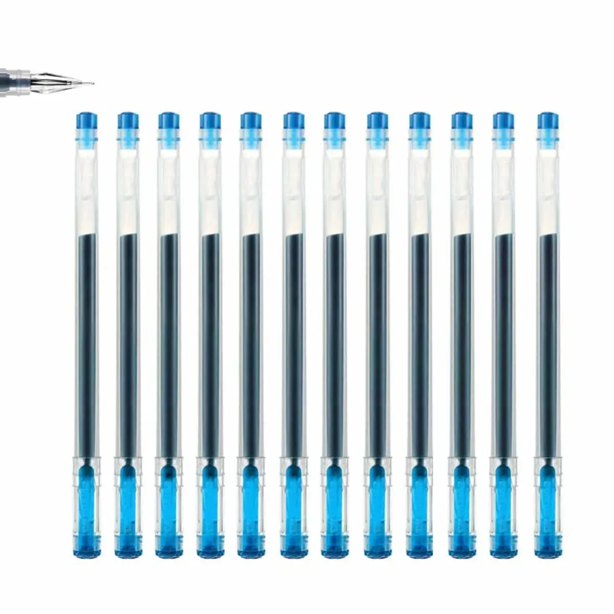 12 stks/set Diamond tip Gel Pen Fijne 0.38mm Grote capaciteit Zwart/Blauw/Rode inkt Examen Ondertekening Schrijven School kantoorbenodigdheden Statione