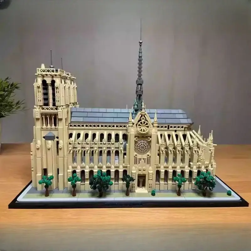 NEW 4383PCS Notre-Dame de Paris Architectural Model Kit Collectible Building blocks Set for Adults Gift Idea Lovers of History