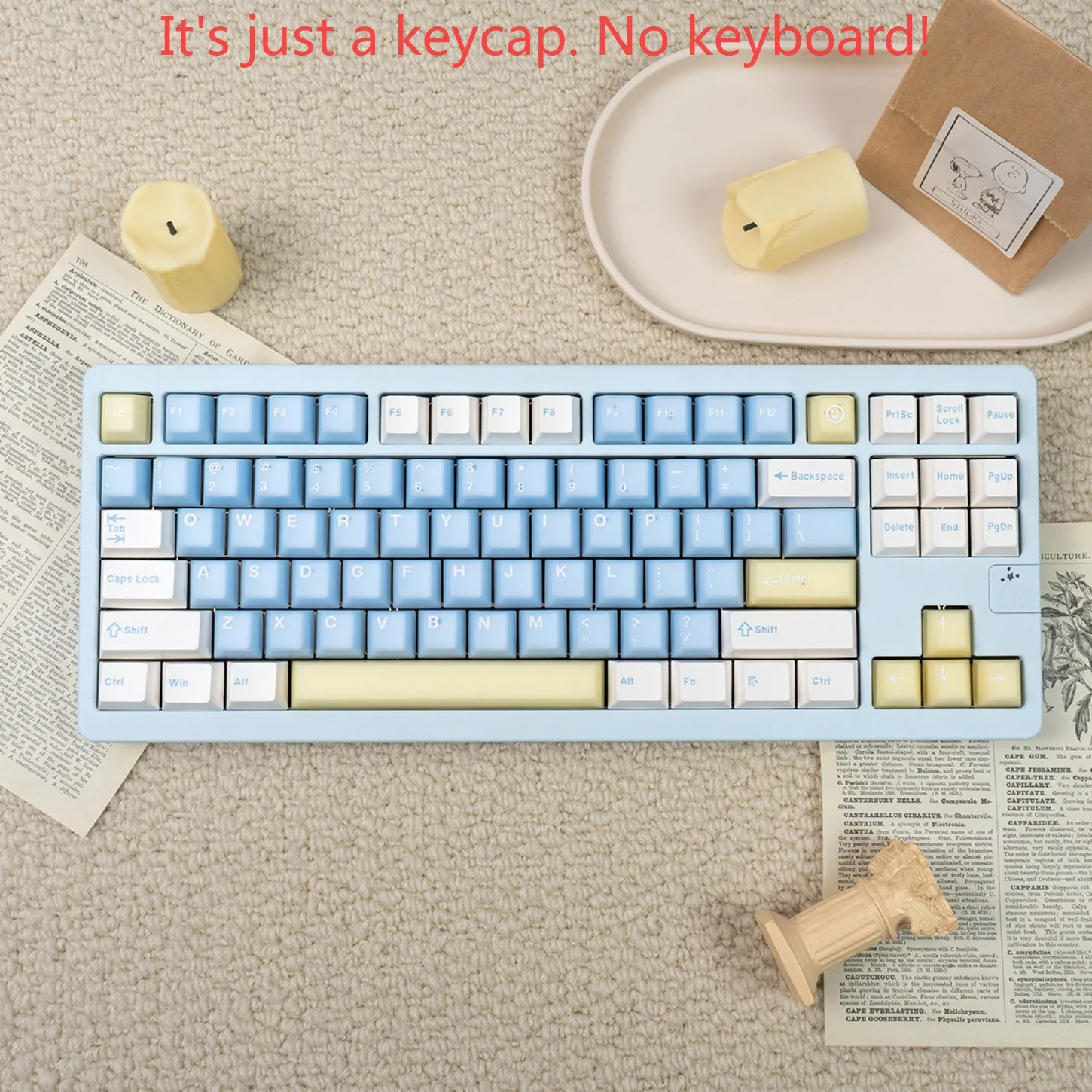 Night Sakura 164 Keys PBT+PC Semi-Transparent Keycaps Cherry Profile for Magnetic Axis Mechanical Keyboard 61-108