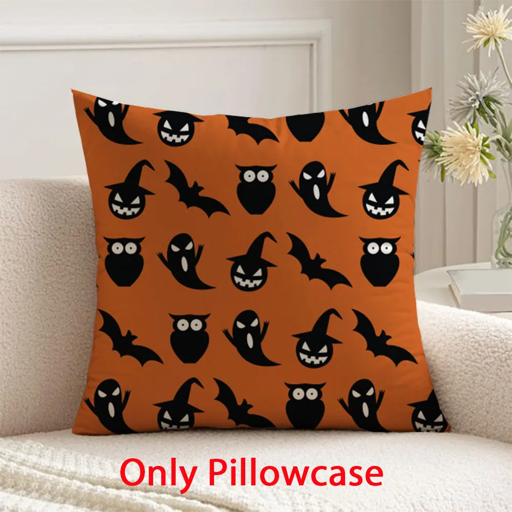 

Happy Halloween Pillow cover autumn winter decorative 45x45 cushions cover for new year pillow case