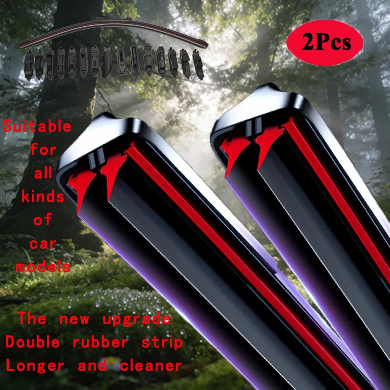 

For Audi A4 B6 8E 8H 2001 2002 2003 2004 2005 Sedan Rubber Strip Refill Front Wiper Blades Cutter Window Replacement Accessories