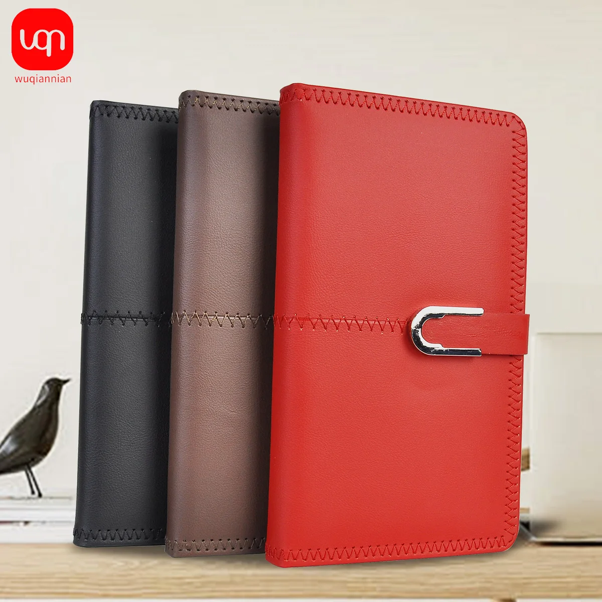 Vintage A6 Leatherbound Notebook Personalized Soft Cover Business Notebook Office Magnetic Buckle Notebook Diary Notebook