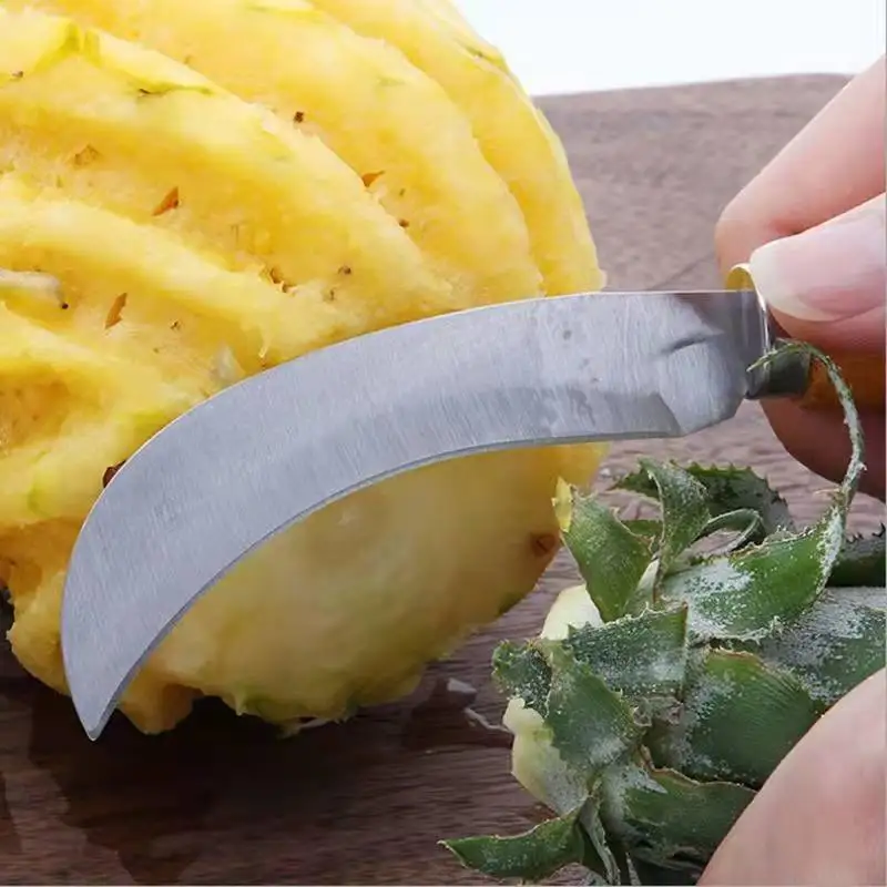 Specialized Pineapple Peeler Knife Kitchen Fruit Vegetable Peeling Stainless Steel Small Machete Tool Creative Home Peeler Knife