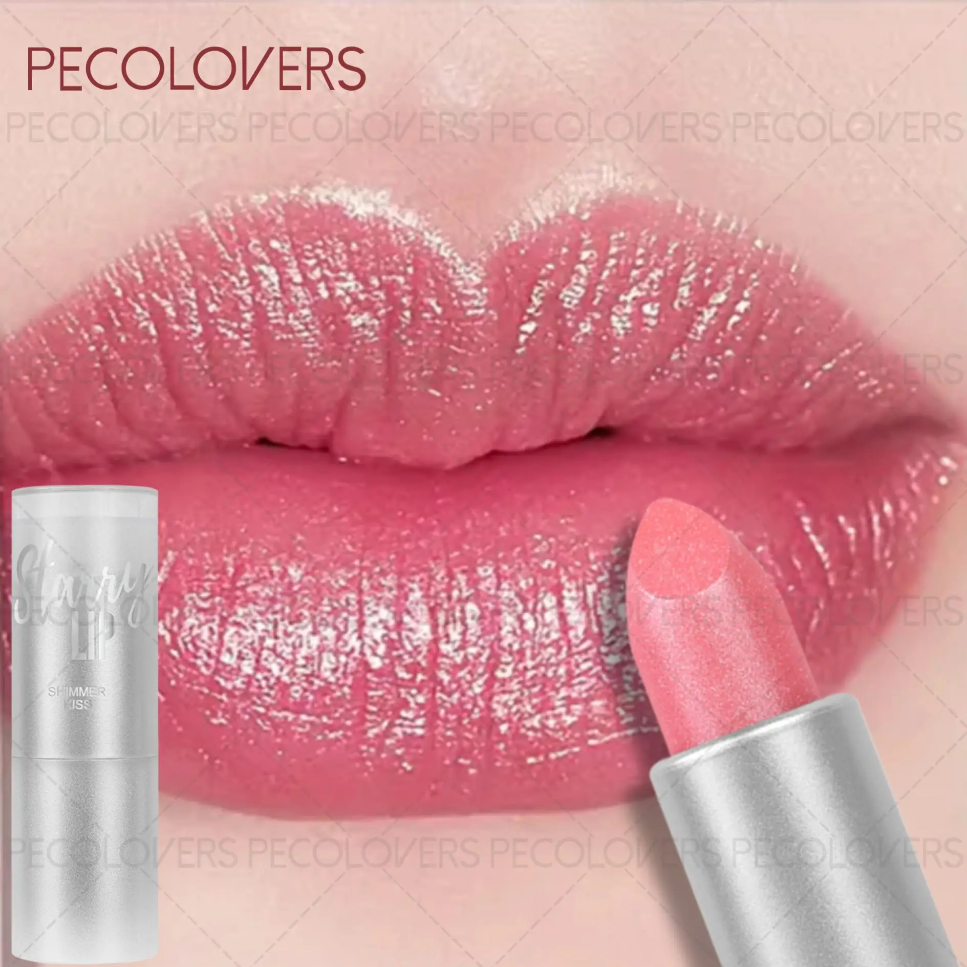 Langdurige Shimmer Gloss, Hydraterende Lipstick, Niet-plakkerig, Shimmer Lipstick, Lichtgewicht, Perfect voor dagelijkse lipmake-up