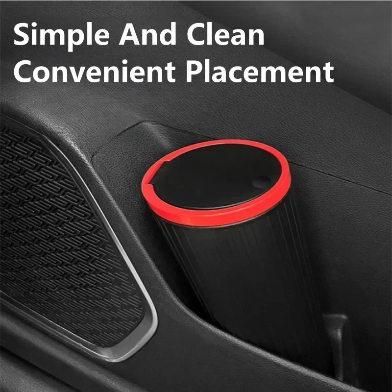 Mini Universal Car Trash Bin Waterproof Car Interior Rubbish Storage Box Portable Auto Garbage Organizer Bucket Multifunctional - view 4
