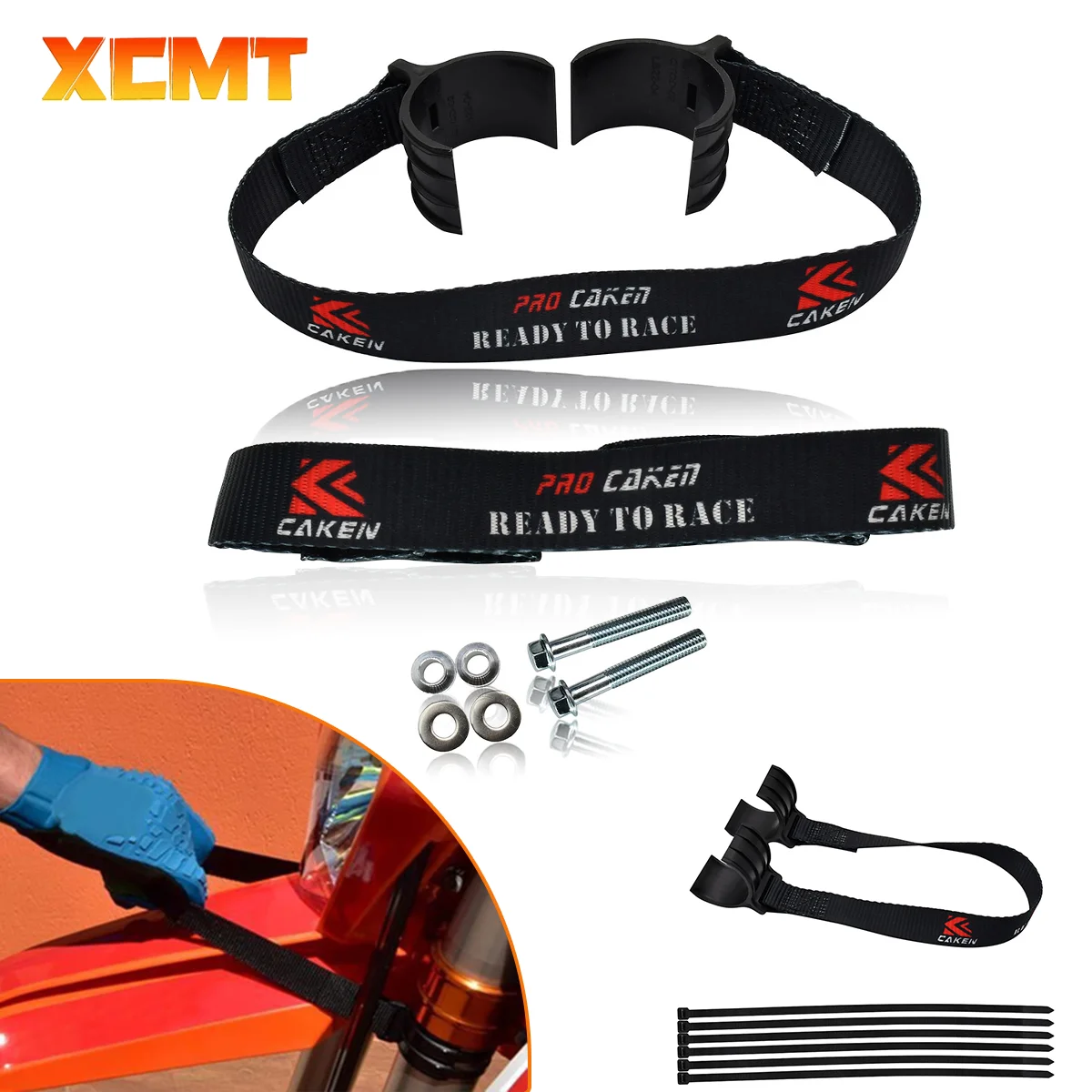 For KTM Honda Suzuki Kawasaki Yamaha Front Rear Holding Fender Straps Motorcycle Universal Rescue Strap