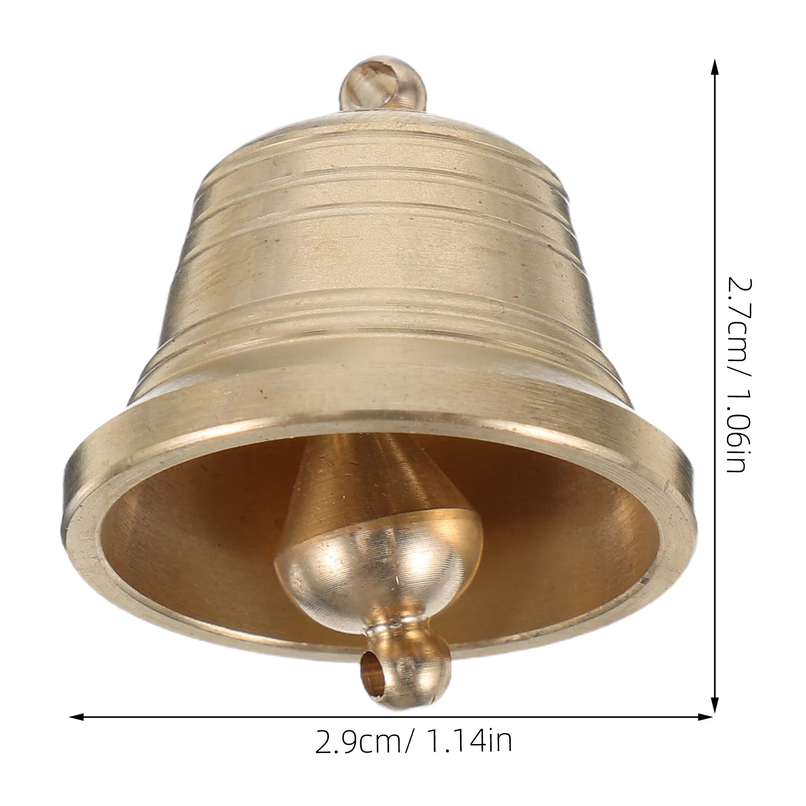 2 قطعة النحاس الرجعية خمر الحرفية ديكور معلق للرياح الدقات حديقة المنزل الديكور في الهواء الطلق النحاس جرس قلادة أجراس الحرفية #2