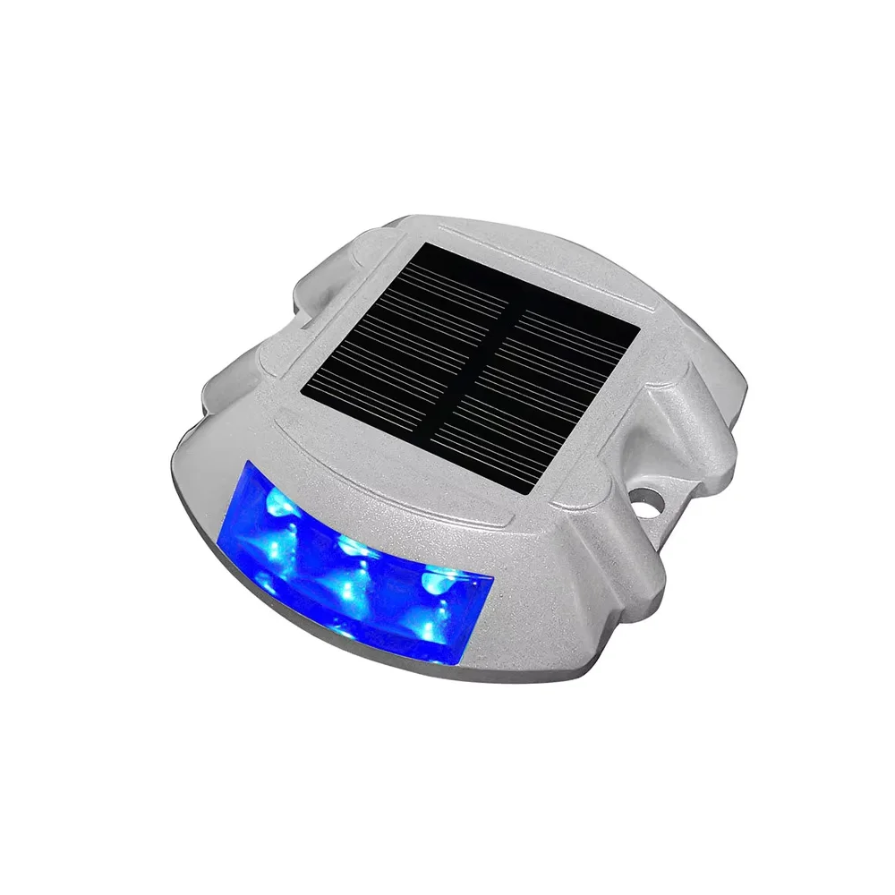 Smart Solar Road Studs with Motion Sensor - 8 LED Auto-Dimming Warning Lights IP68 Waterproof for Driveways/Parking Lots
