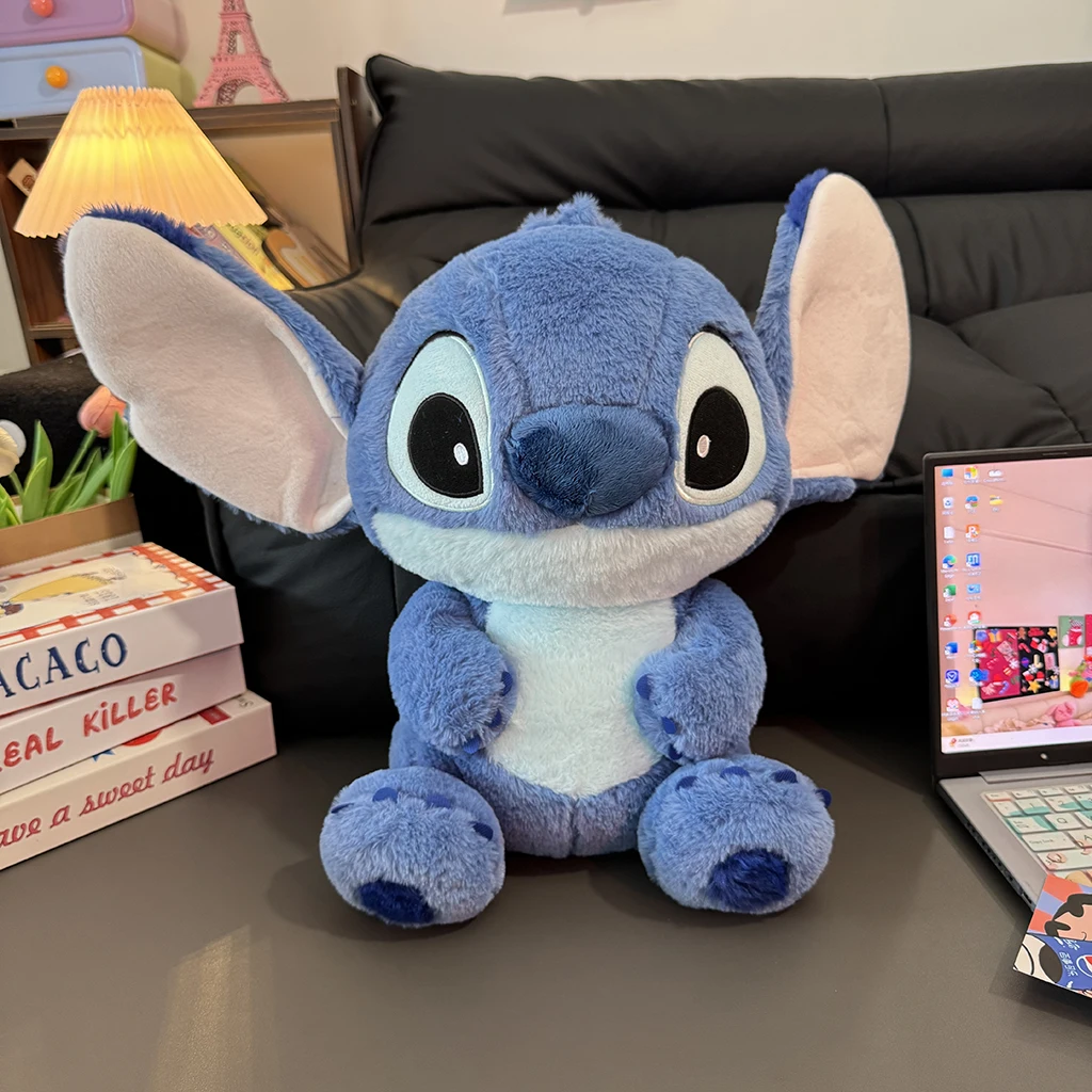 45cm 러블리 스티치 봉제인형 애니메이션 릴로와 스티치 부드러운 봉제인형 스티치 인형 쿠션 홈데코 크리스마스 선물