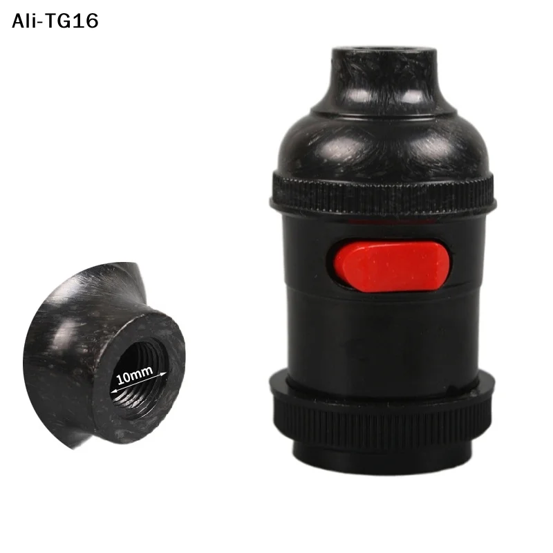 【ReA】Quality E27 Bakelite Plastic Lamp Holder Socket Lamp Holder Socket Base LED Terminal Bulb Types Vintage For Bedroom Office