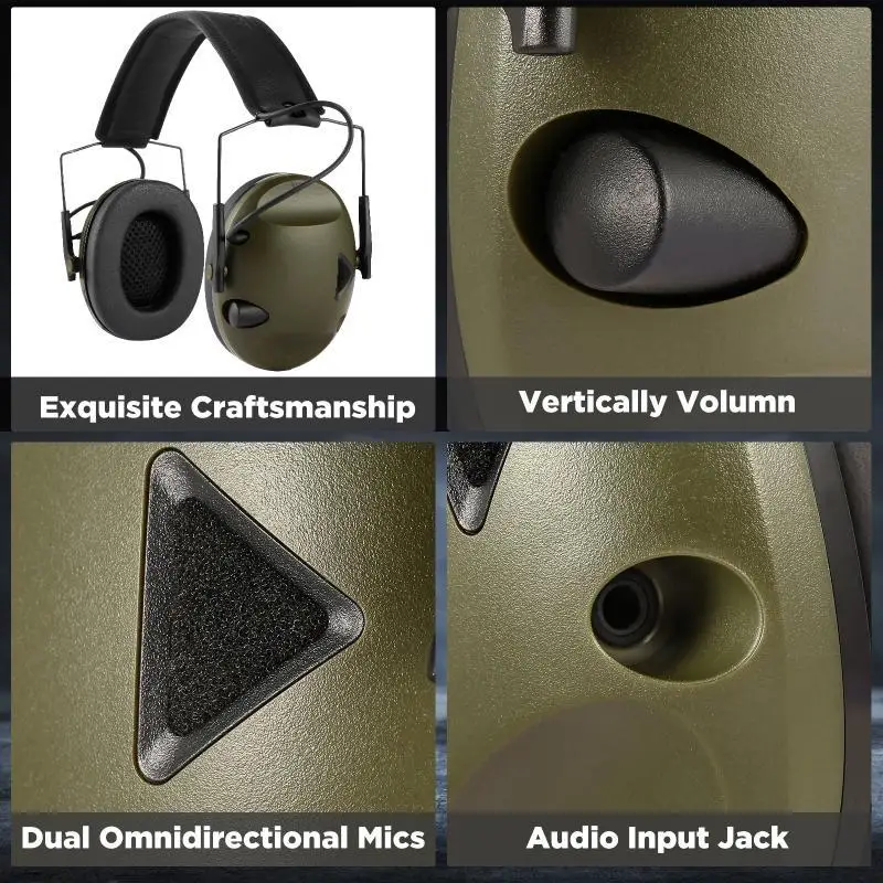 Earmuffs Active Headphones for Shooting Electronic Hearing protection Ear protect Noise Reduction active hunting headphone