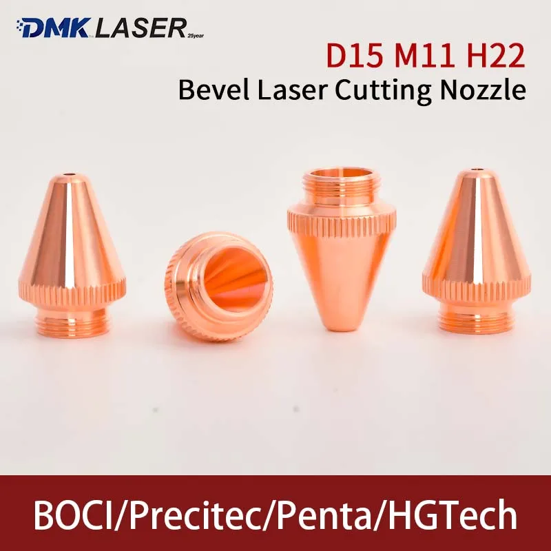 

D15 M11 H22 Bevel Laser Cutting Head Tube Cut Copper Nozzle For BOCI Precitec PANTA HGTECH 3D Laser Cutter Machine Cutting Head