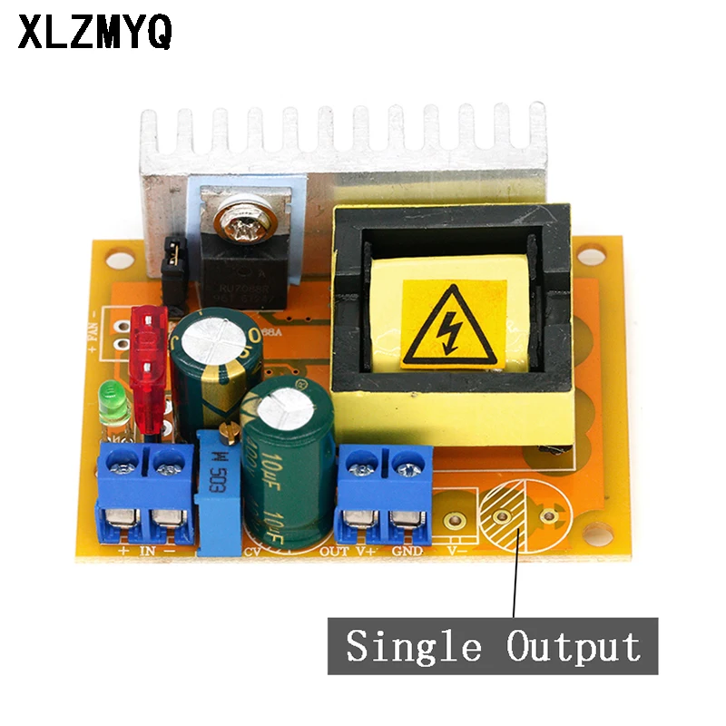 Adjustable ZVS Capacitor High Voltage Boost Converter Board DC-DC 8-32V to 45~390V/DC 8-32V to ±45V-390V Step Up Boost Module